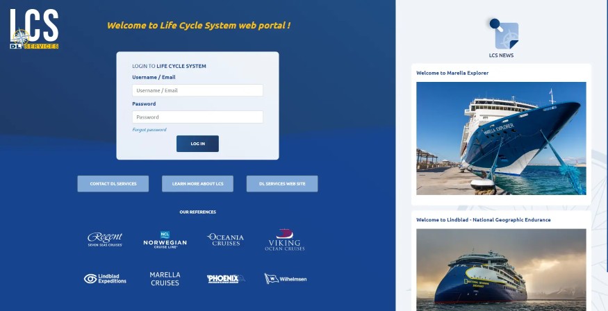 Mockup accueil du LCS