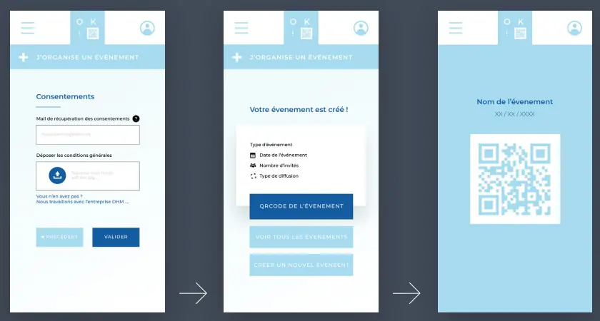 Mockup contrôle à l'évènement